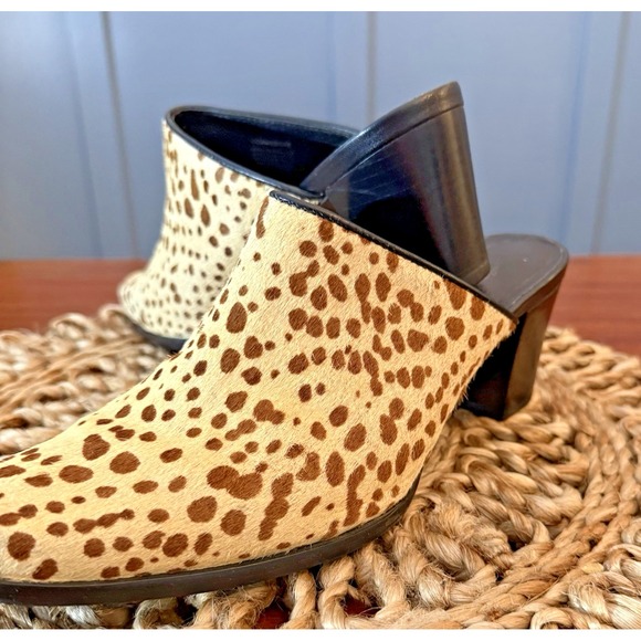 Matisse Women's Commodore Calf Hair Mule Heels – Size 7.5M – Animal Print – Leat - Picture 6 of 13